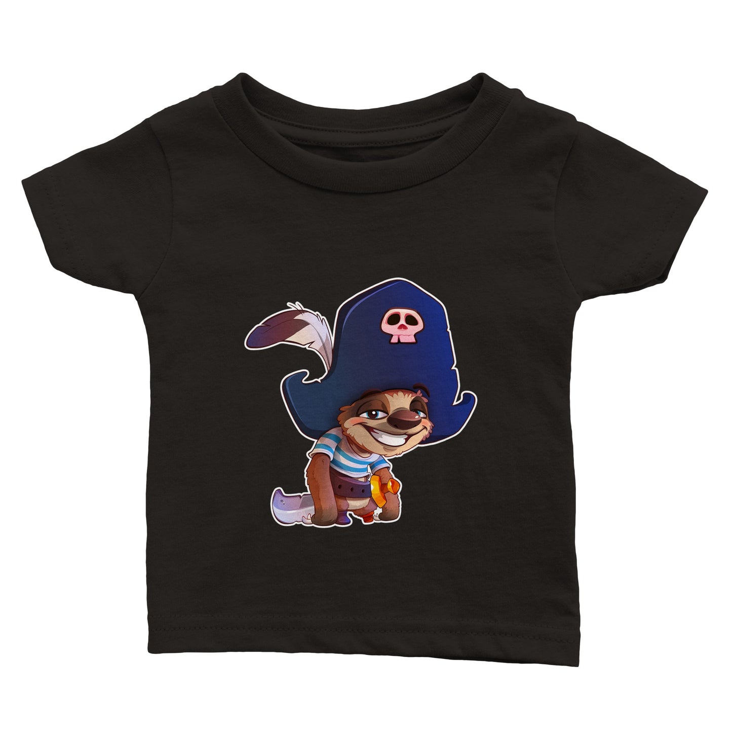 "Shiver Me Timbers Sloth" Classic Baby Crewneck T-shirt