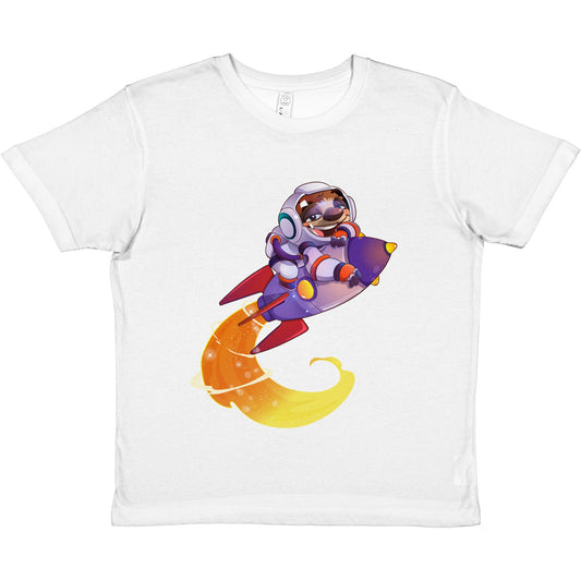 "Space Cadet Sloth" Premium Kids Crewneck T-shirt