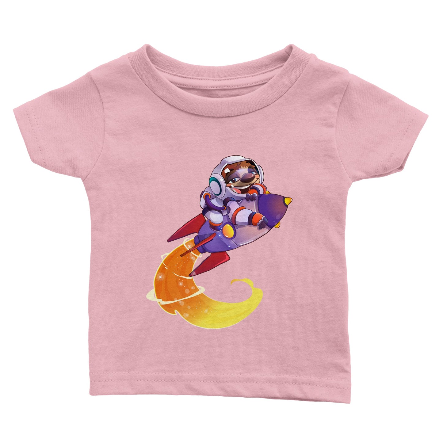 "Space Cadet Sloth" Classic Baby Crewneck T-shirt