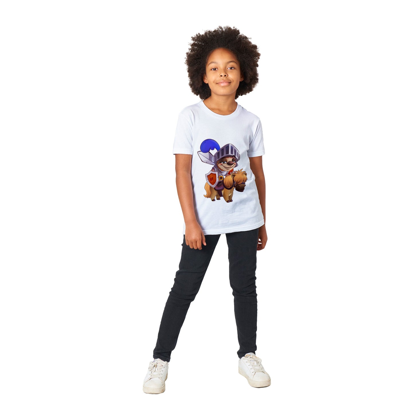 "Sir Sloth-a-lot" Premium Kids Crewneck T-shirt