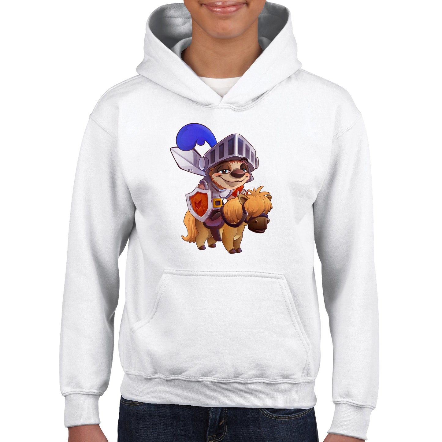 "Sir Sloth-a-lot" Classic Kids Pullover Hoodie