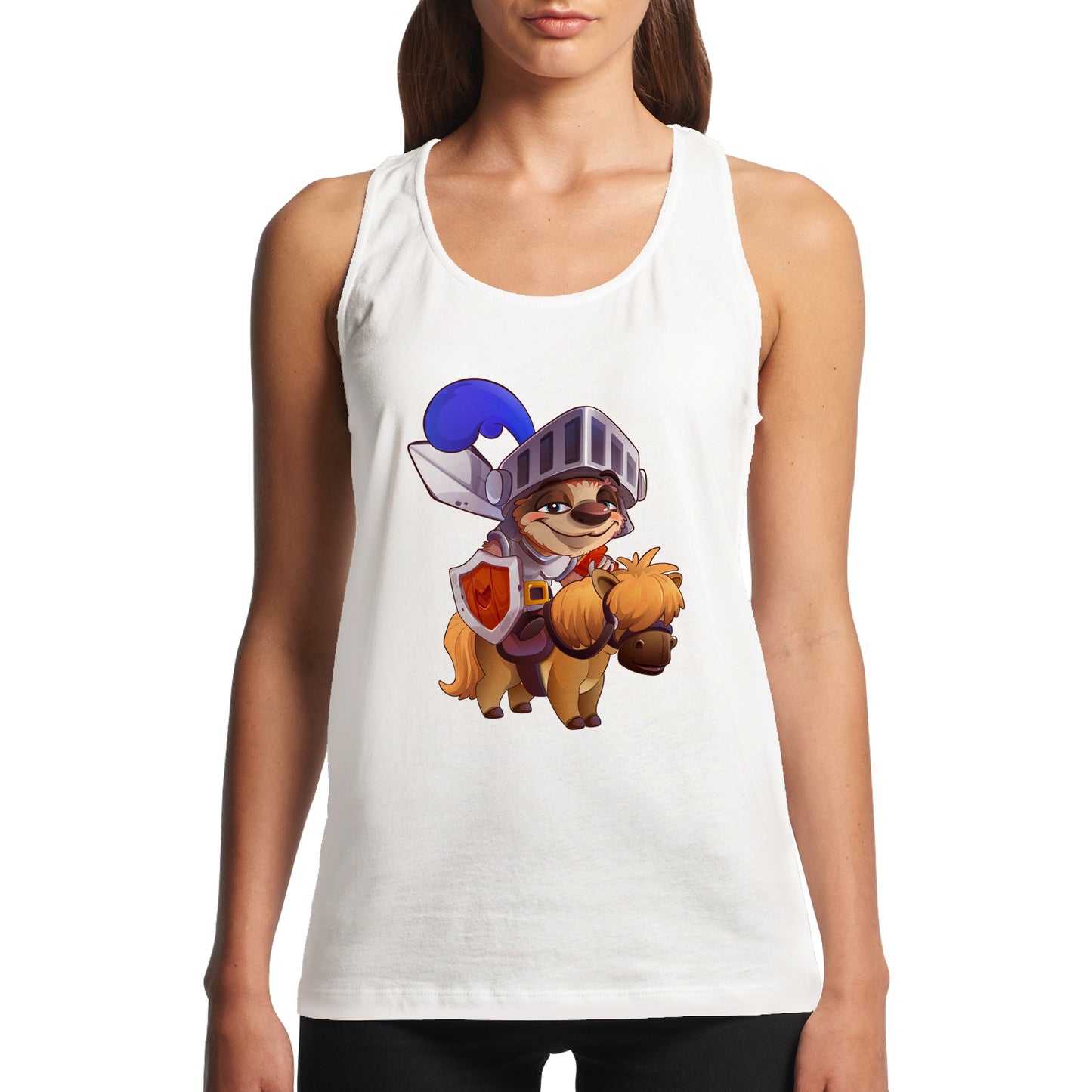 "Sir Sloth-a-lot" Performance Womens Tank Top