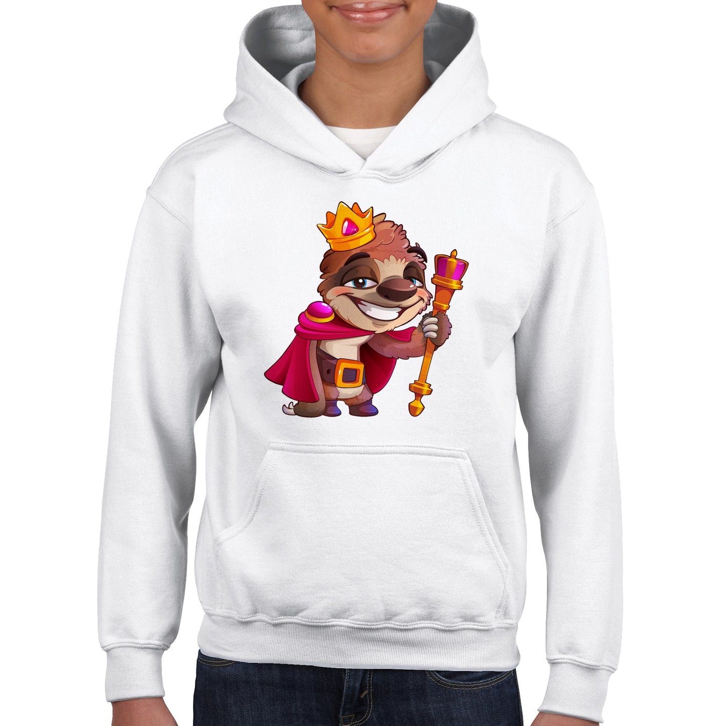 "Sloth Supreme" Classic Kids Pullover Hoodie