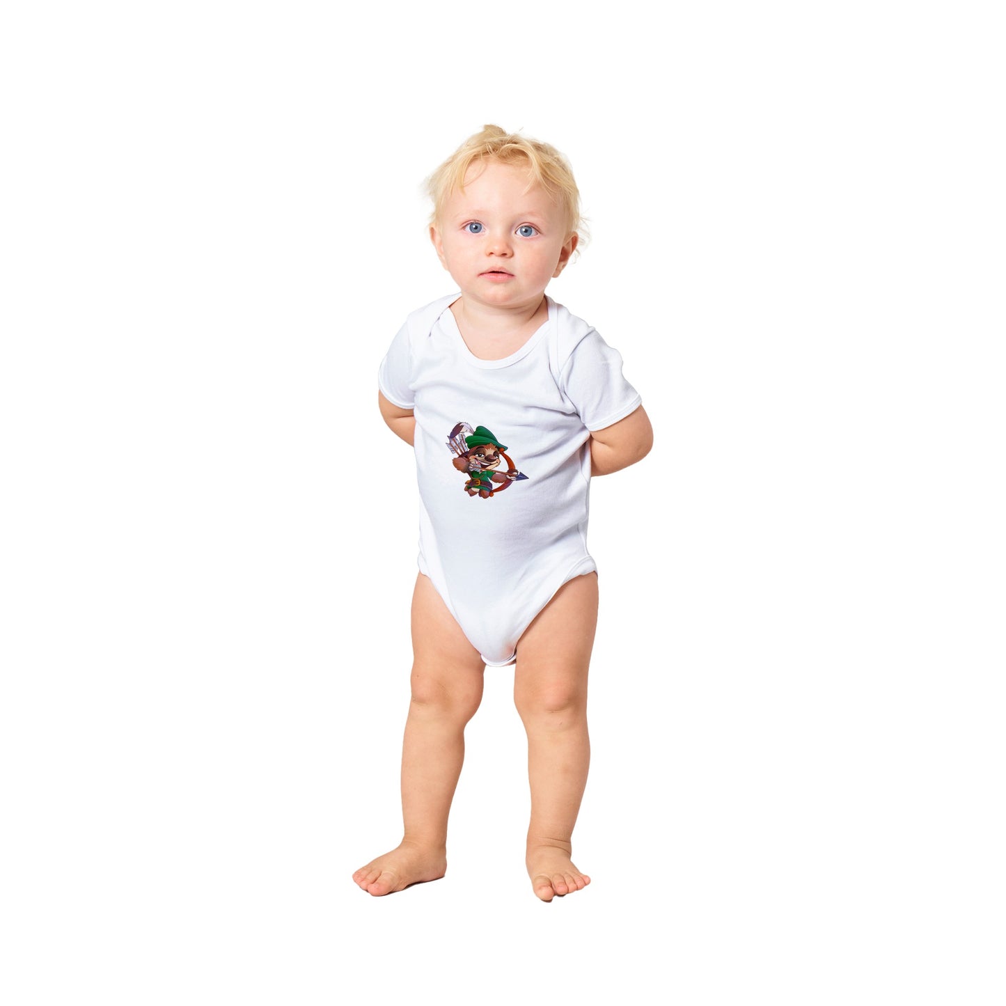 "Sherwood Sloth" Classic Baby Short Sleeve Bodysuit