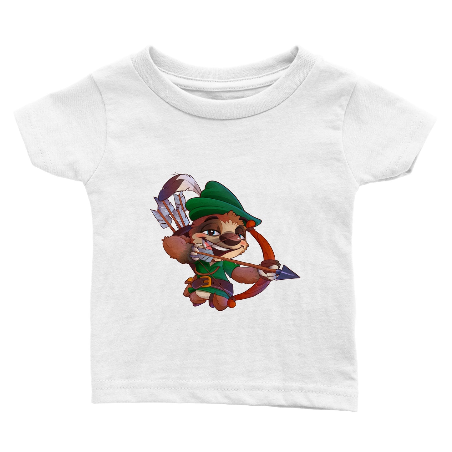 "Sherwood Sloth" Classic Baby Crewneck T-shirt