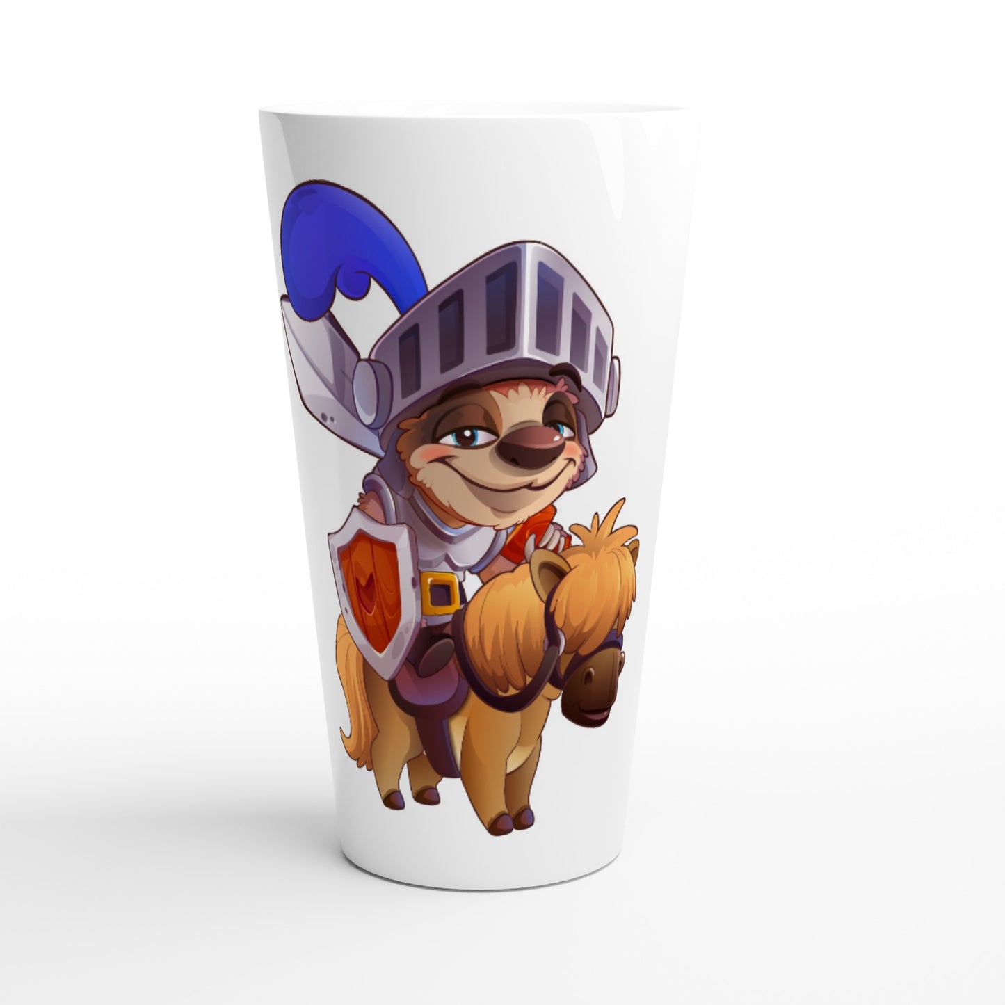 "Sir Sloth-a-lot" White Latte 17oz Ceramic Mug