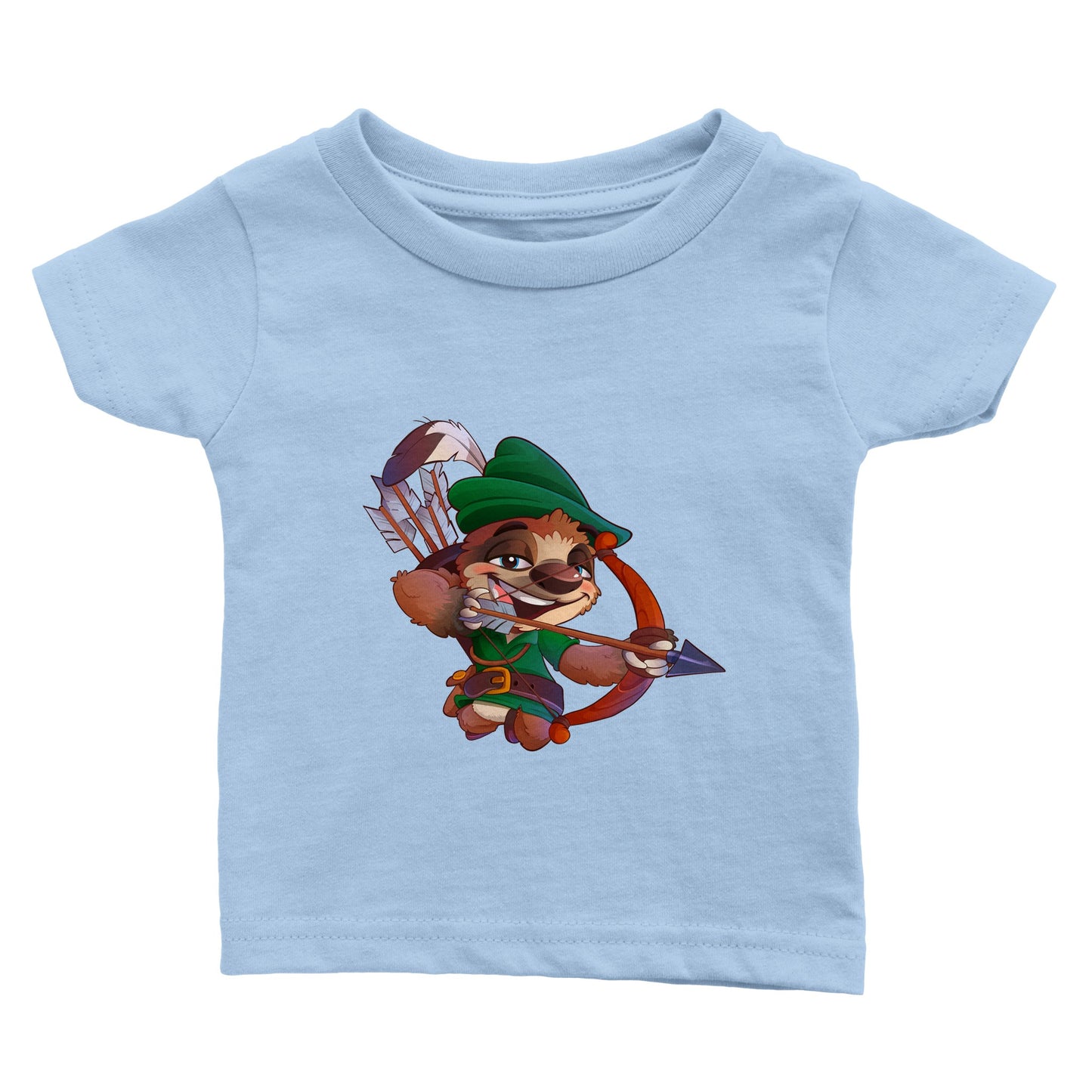 "Sherwood Sloth" Classic Baby Crewneck T-shirt