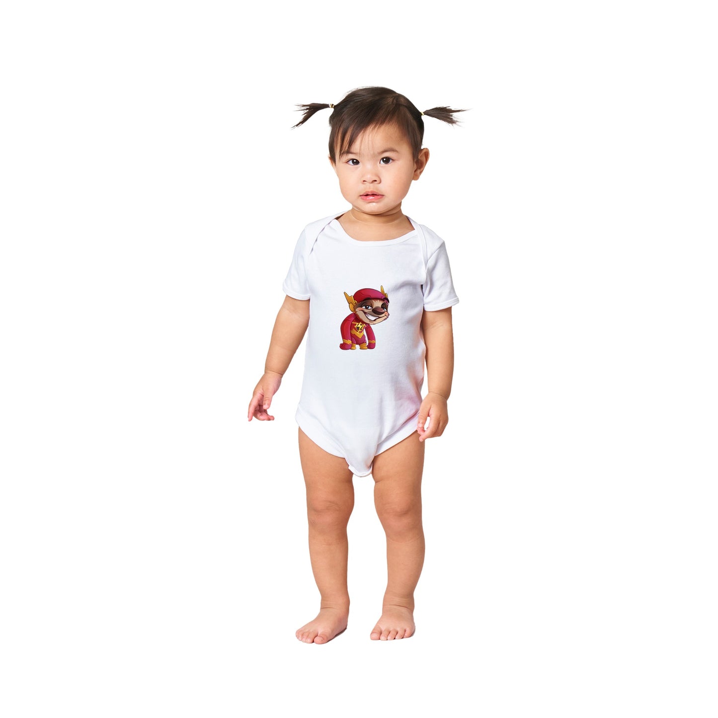 "Speedster Sloth" Classic Baby Short Sleeve Bodysuit