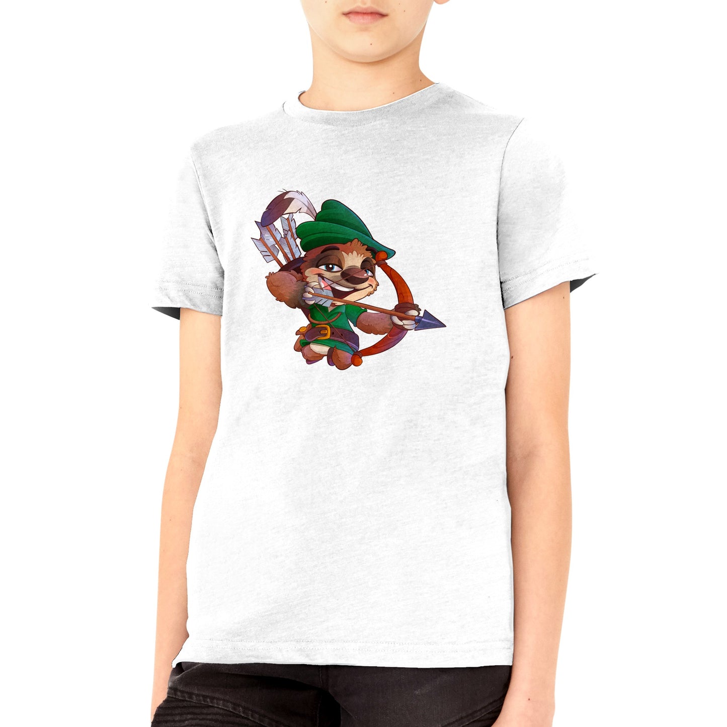 "Sherwood Sloth" Premium Kids Crewneck T-shirt