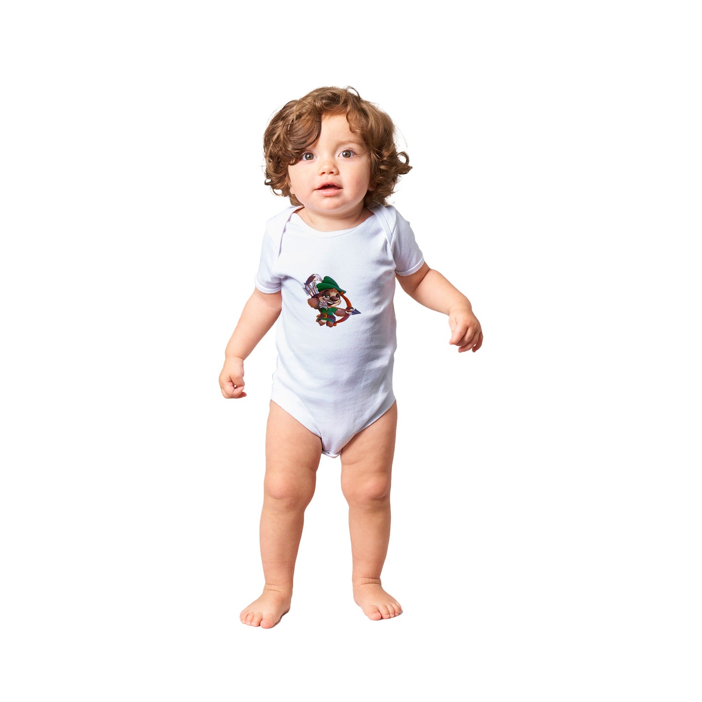 "Sherwood Sloth" Classic Baby Short Sleeve Bodysuit