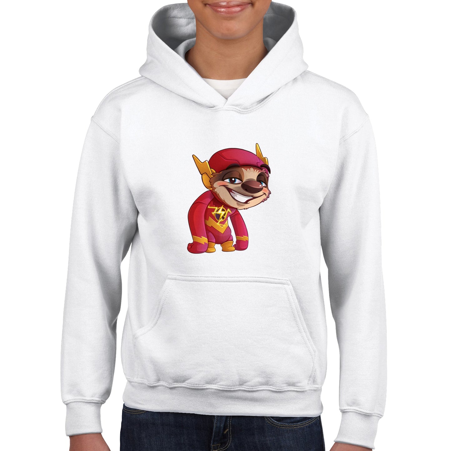 "Speedster Sloth" Classic Kids Pullover Hoodie