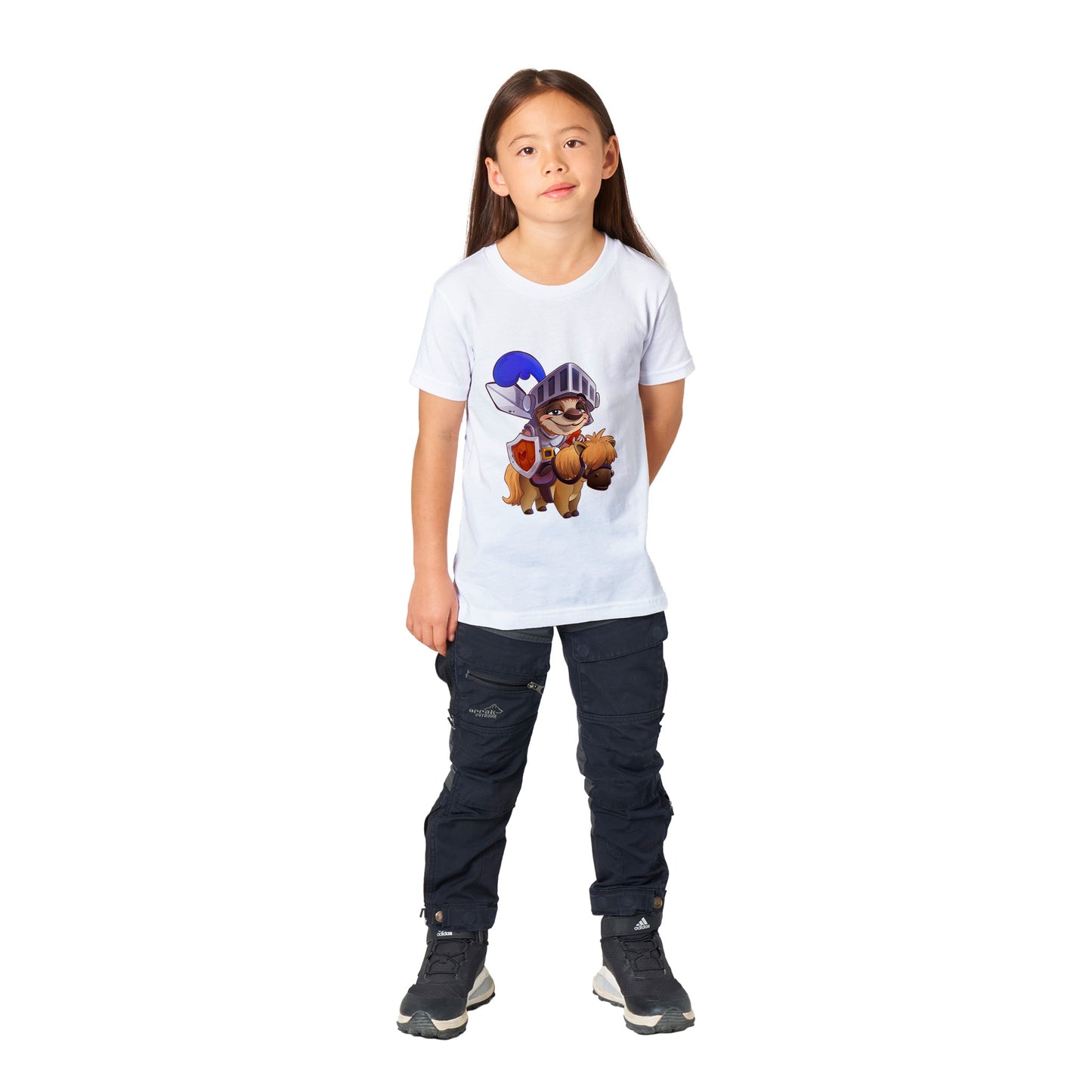 "Sir Sloth-a-lot" Premium Kids Crewneck T-shirt