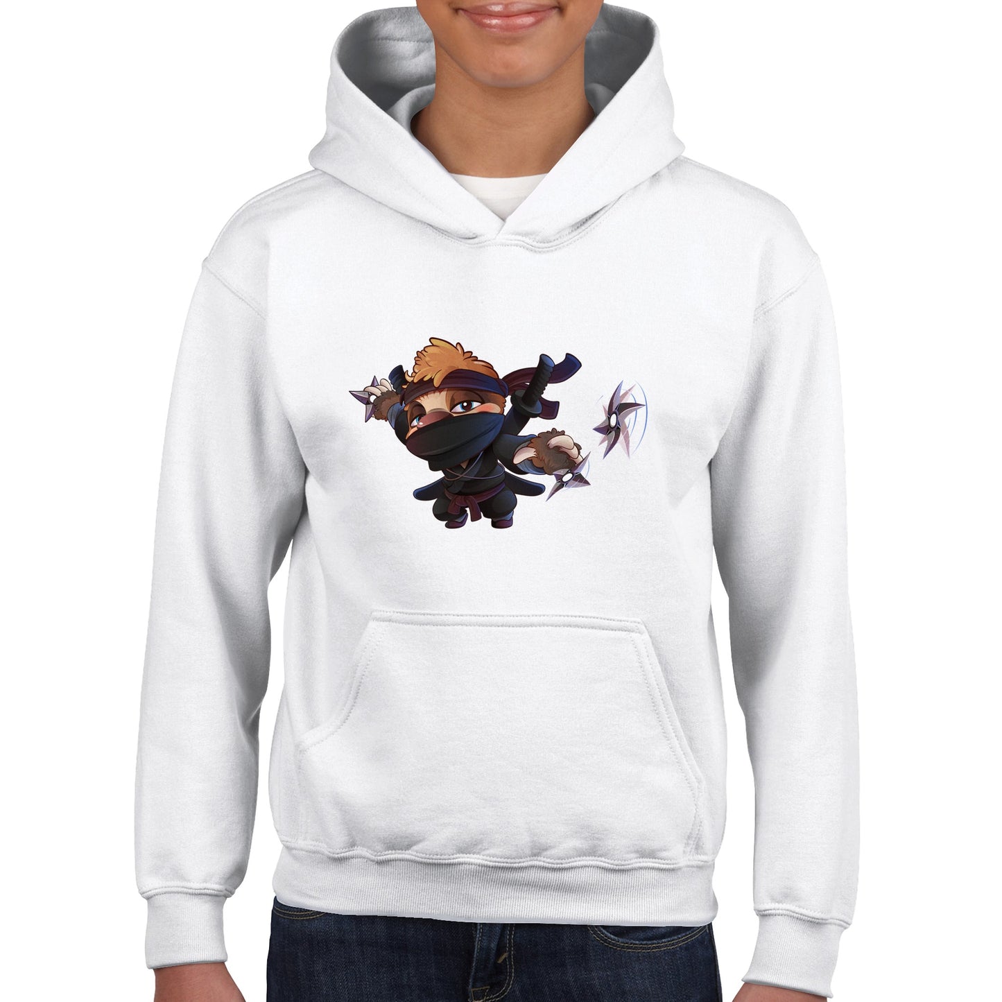 "Stealthy Sloth" Classic Kids Pullover Hoodie