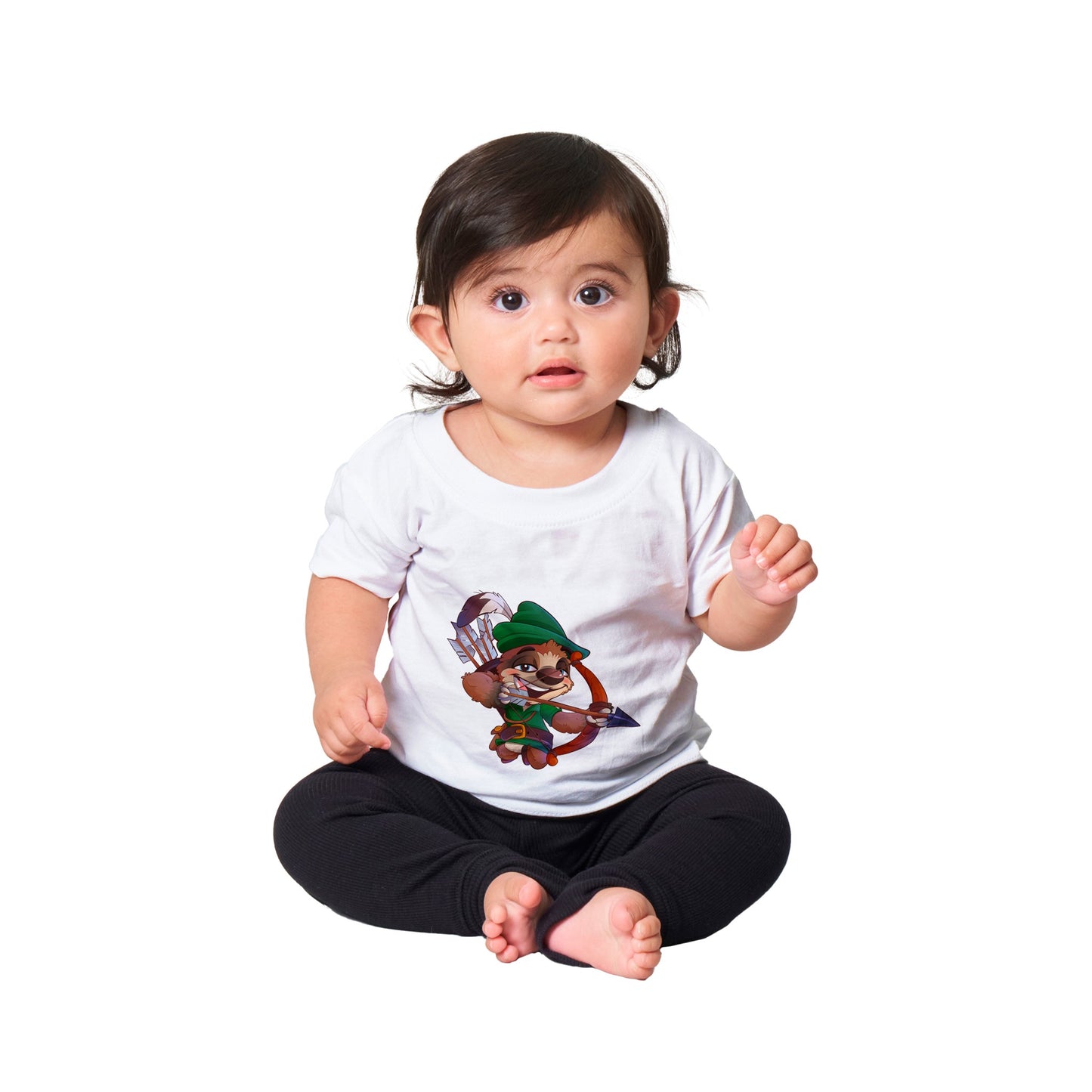 "Sherwood Sloth" Classic Baby Crewneck T-shirt