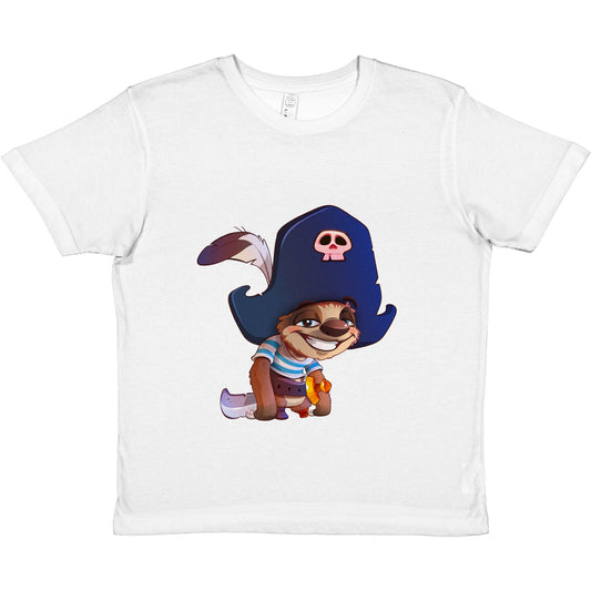 "Shiver Me Timbers Sloth" Premium Kids Crewneck T-shirt