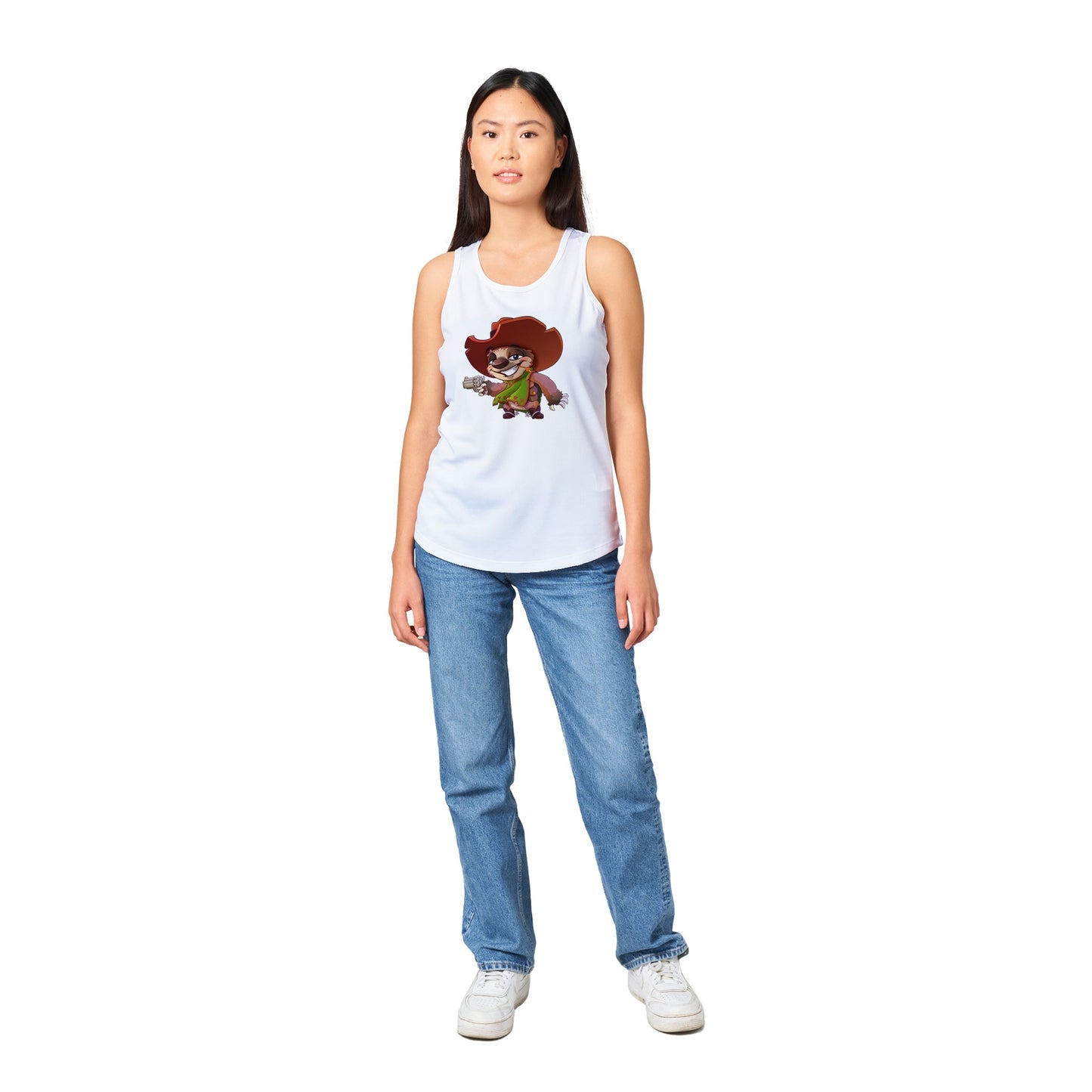 "Six-gun Sloth" Performance Womens Tank Top