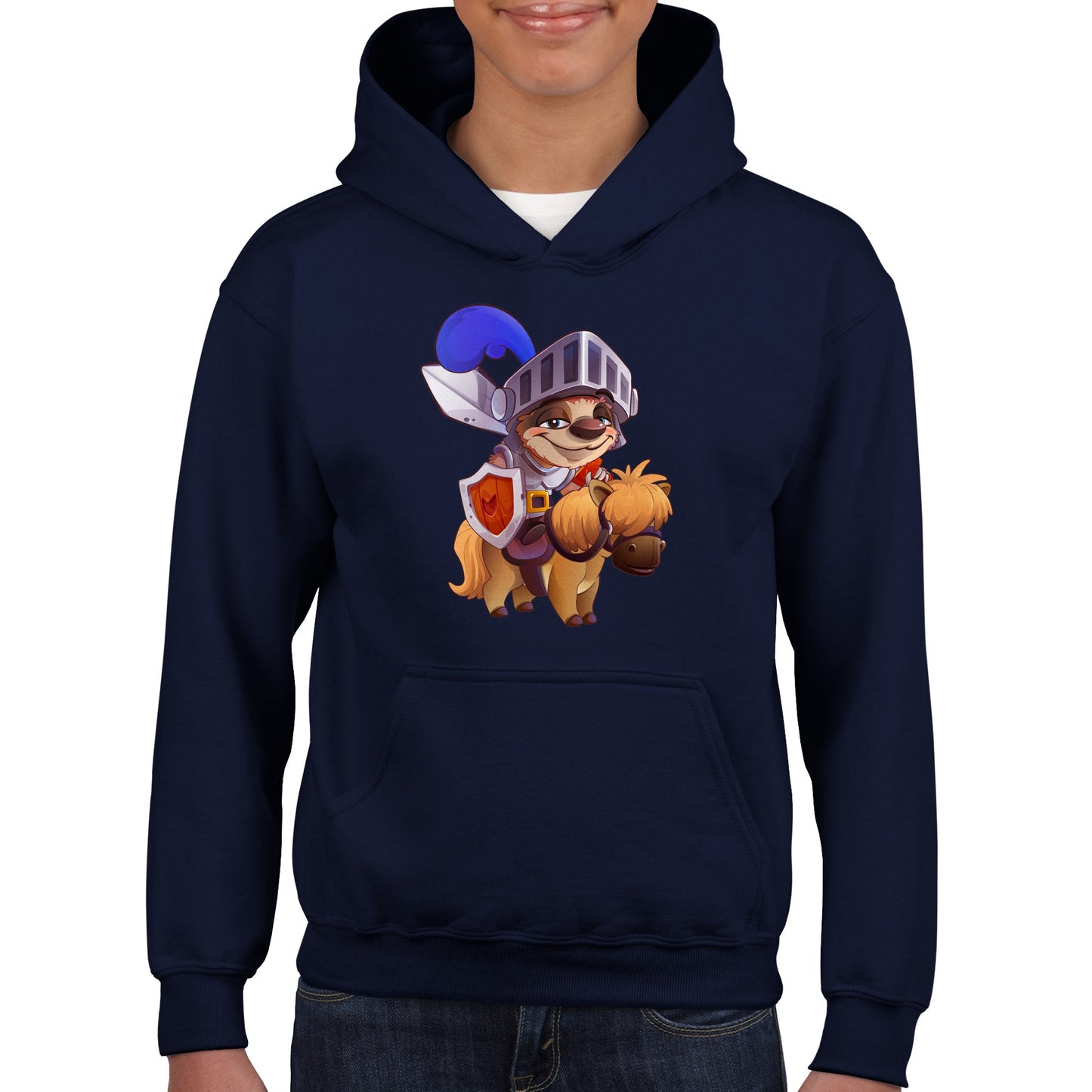 "Sir Sloth-a-lot" Classic Kids Pullover Hoodie