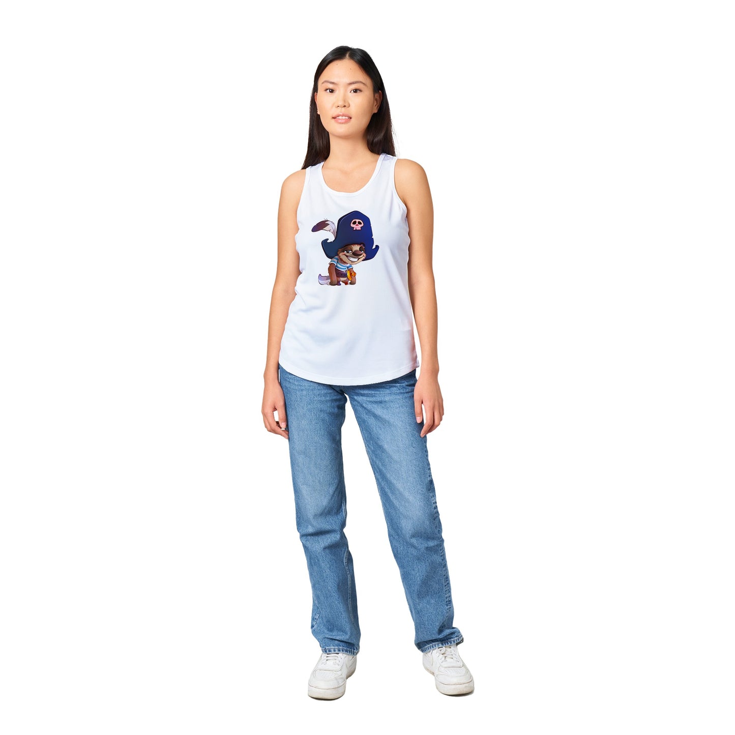 "Shiver Me Timbers Sloth" Performance Womens Tank Top