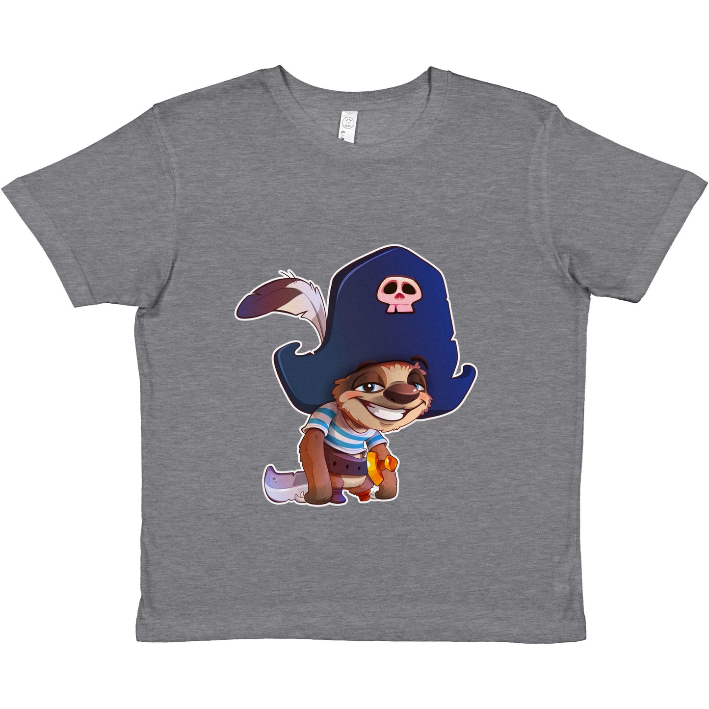 "Shiver Me Timbers Sloth" Premium Kids Crewneck T-shirt