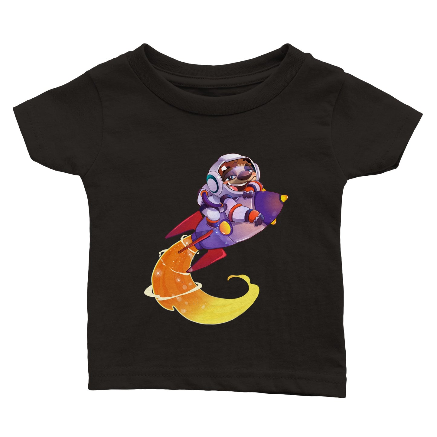 "Space Cadet Sloth" Classic Baby Crewneck T-shirt