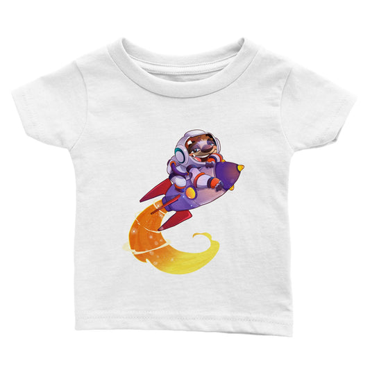 "Space Cadet Sloth" Classic Baby Crewneck T-shirt