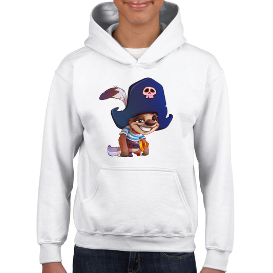 "Shiver Me Timbers Sloth" Classic Kids Pullover Hoodie