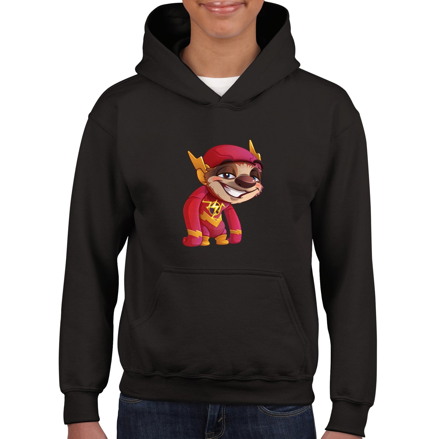 "Speedster Sloth" Classic Kids Pullover Hoodie