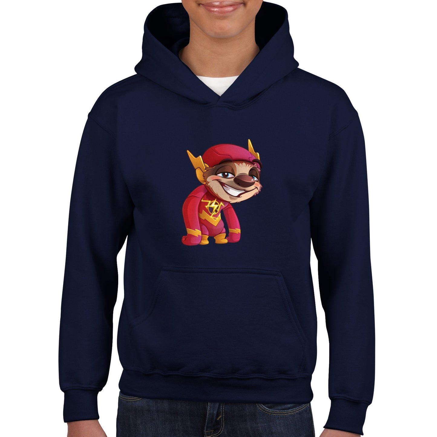 "Speedster Sloth" Classic Kids Pullover Hoodie