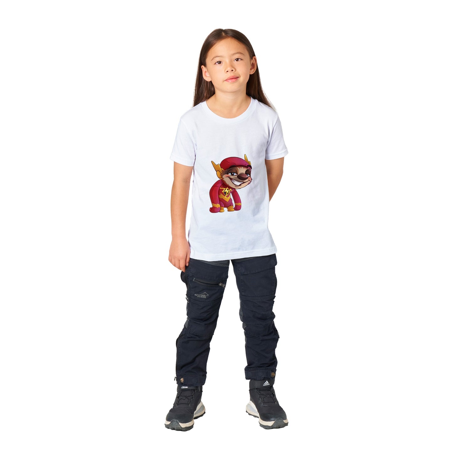 "Speedster Sloth" Premium Kids Crewneck T-shirt