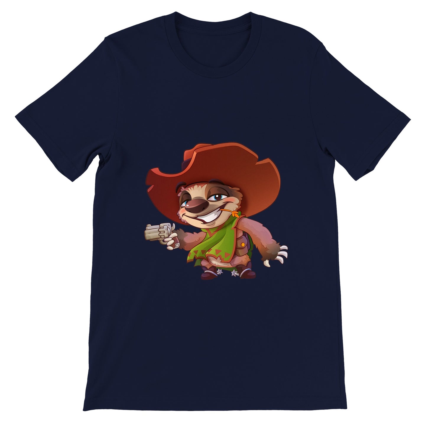 "Six-gun Sloth" Premium Unisex Crewneck T-shirt