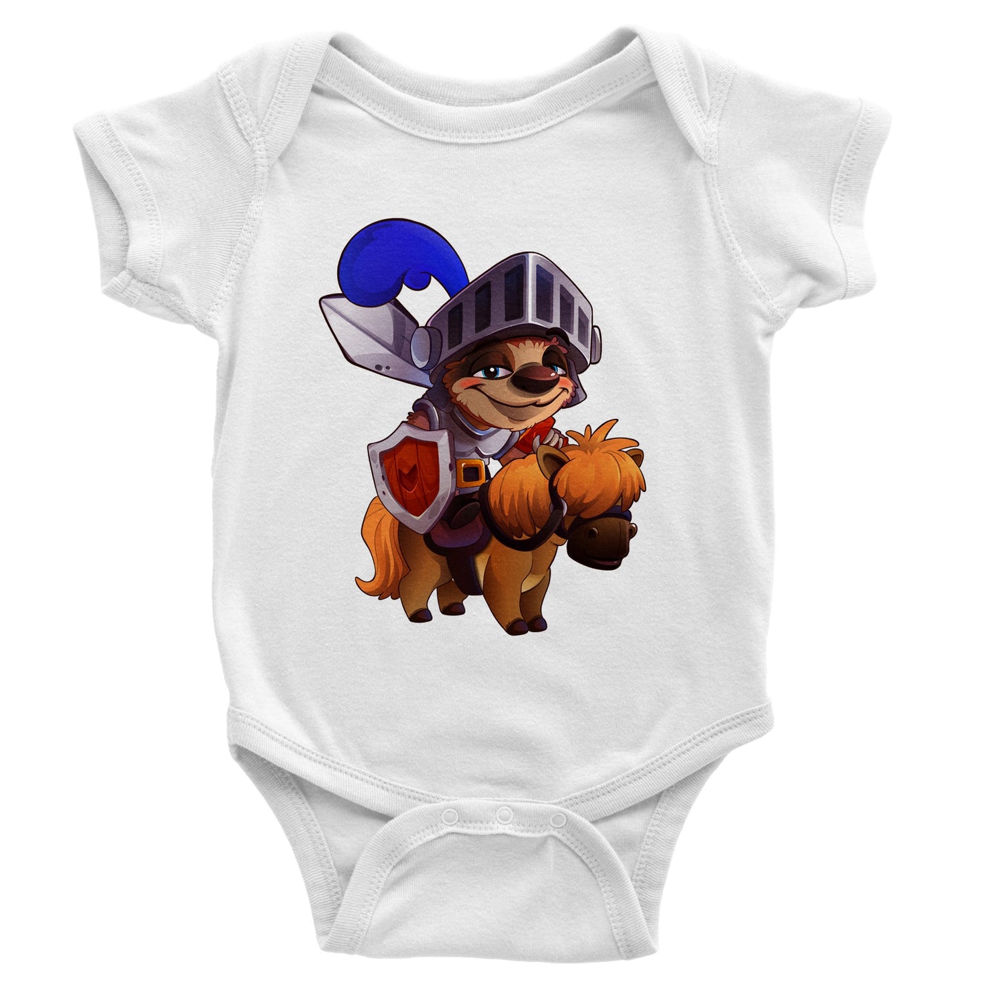 "Sir Sloth-a-lot" Classic Baby Short Sleeve Bodysuit