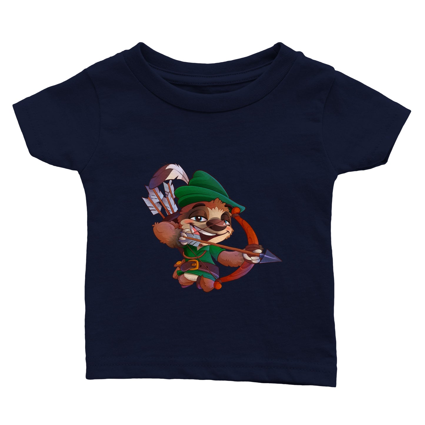 "Sherwood Sloth" Classic Baby Crewneck T-shirt