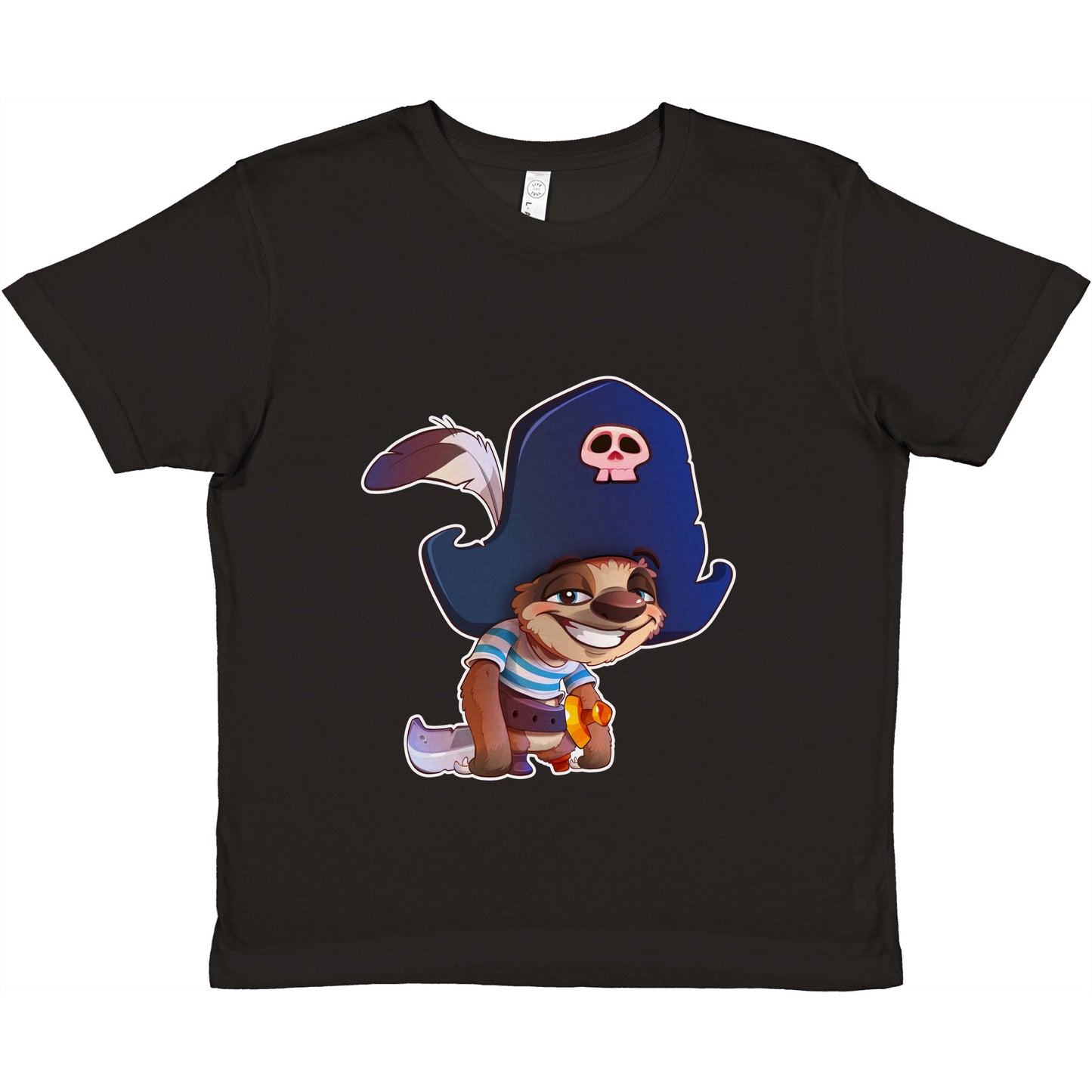 "Shiver Me Timbers Sloth" Premium Kids Crewneck T-shirt