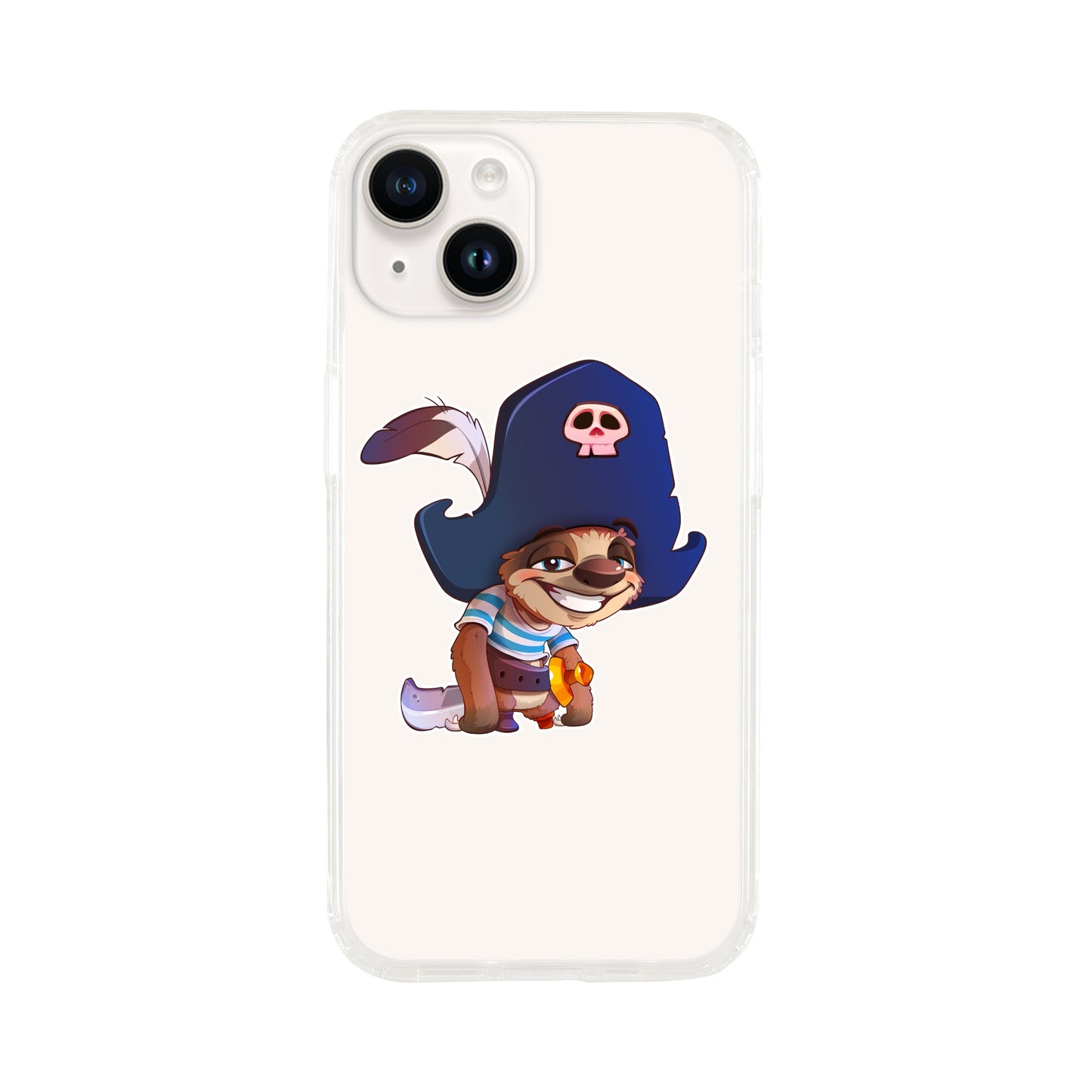 "Shiver Me Timbers Sloth" Clear case