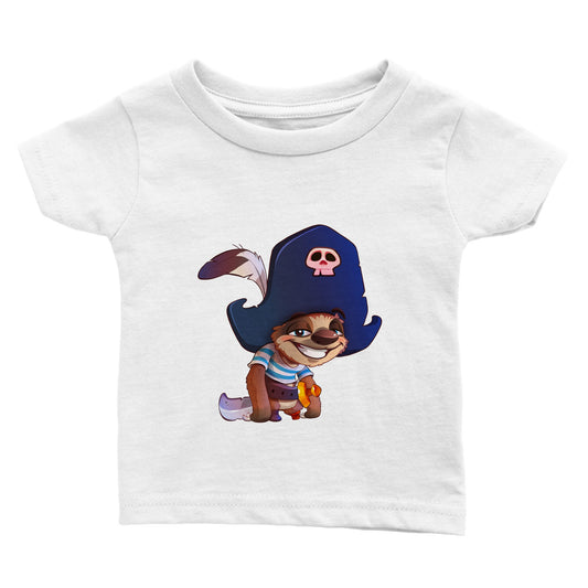 "Shiver Me Timbers Sloth" Classic Baby Crewneck T-shirt