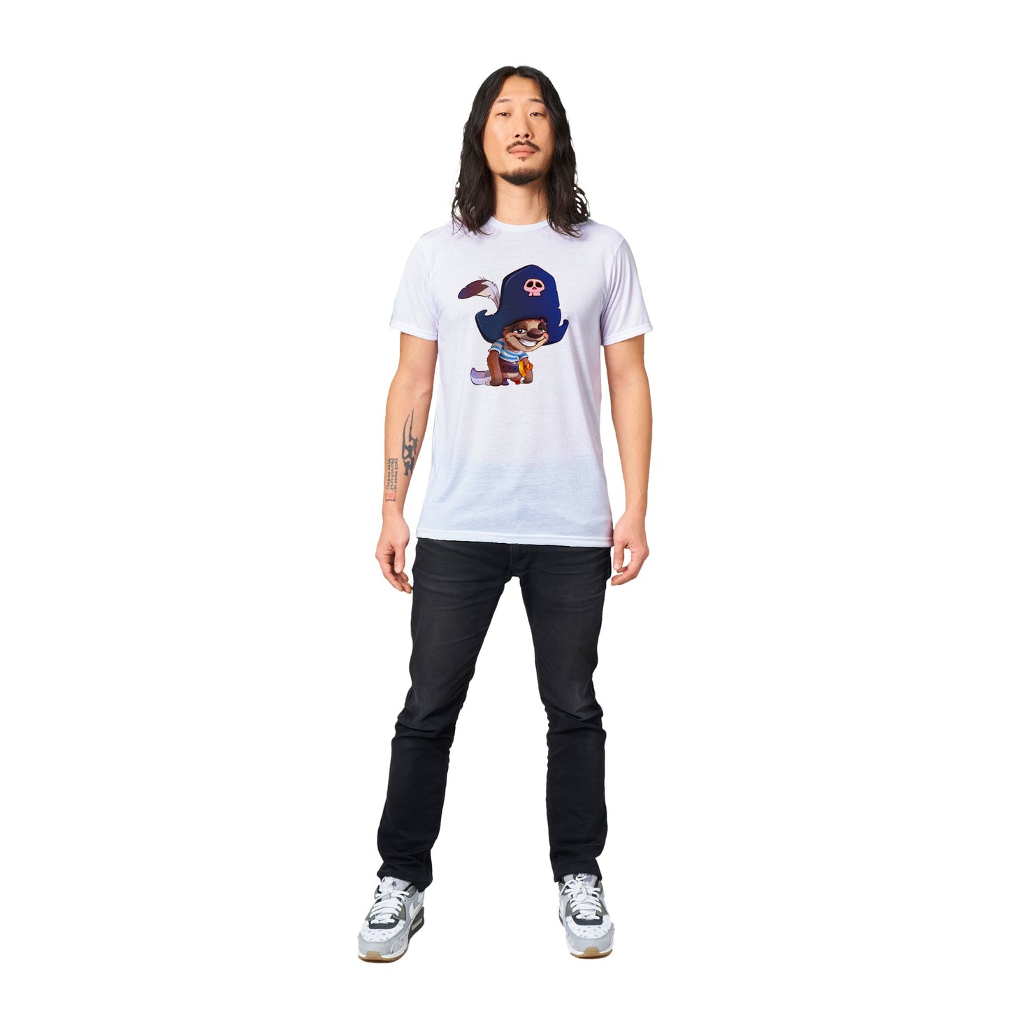 "Shiver Me Timbers Sloth" Performance Unisex Crewneck T-shirt