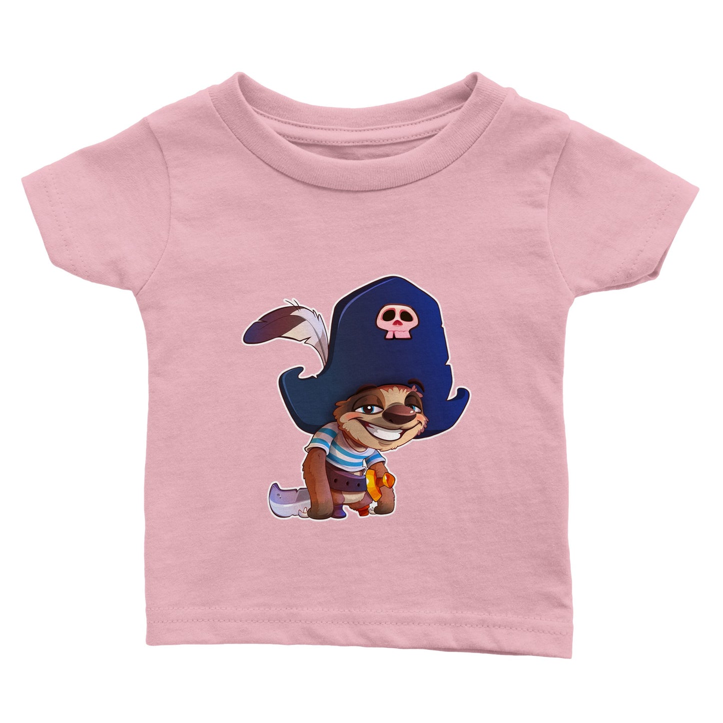 "Shiver Me Timbers Sloth" Classic Baby Crewneck T-shirt