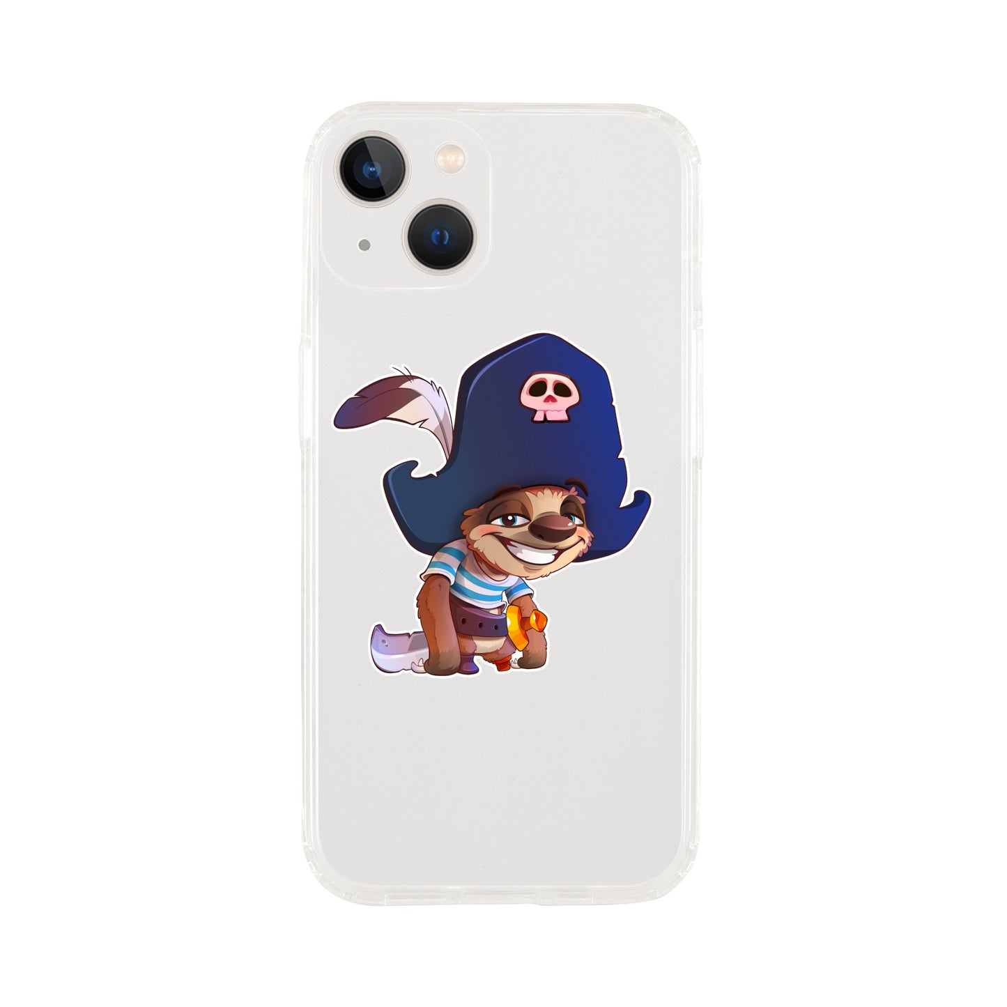 "Shiver Me Timbers Sloth" Clear case