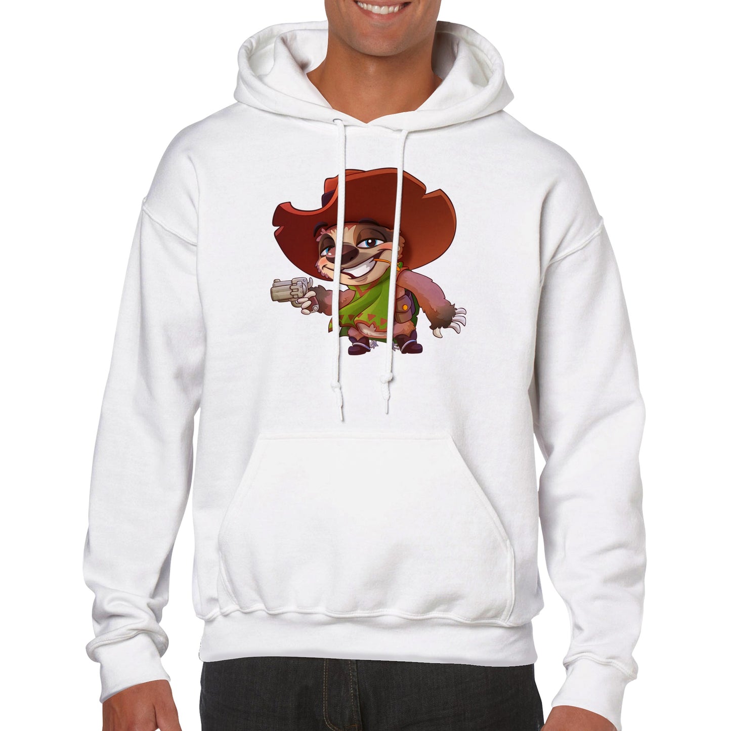 "Six-gun Sloth" Premium Unisex Pullover Hoodie