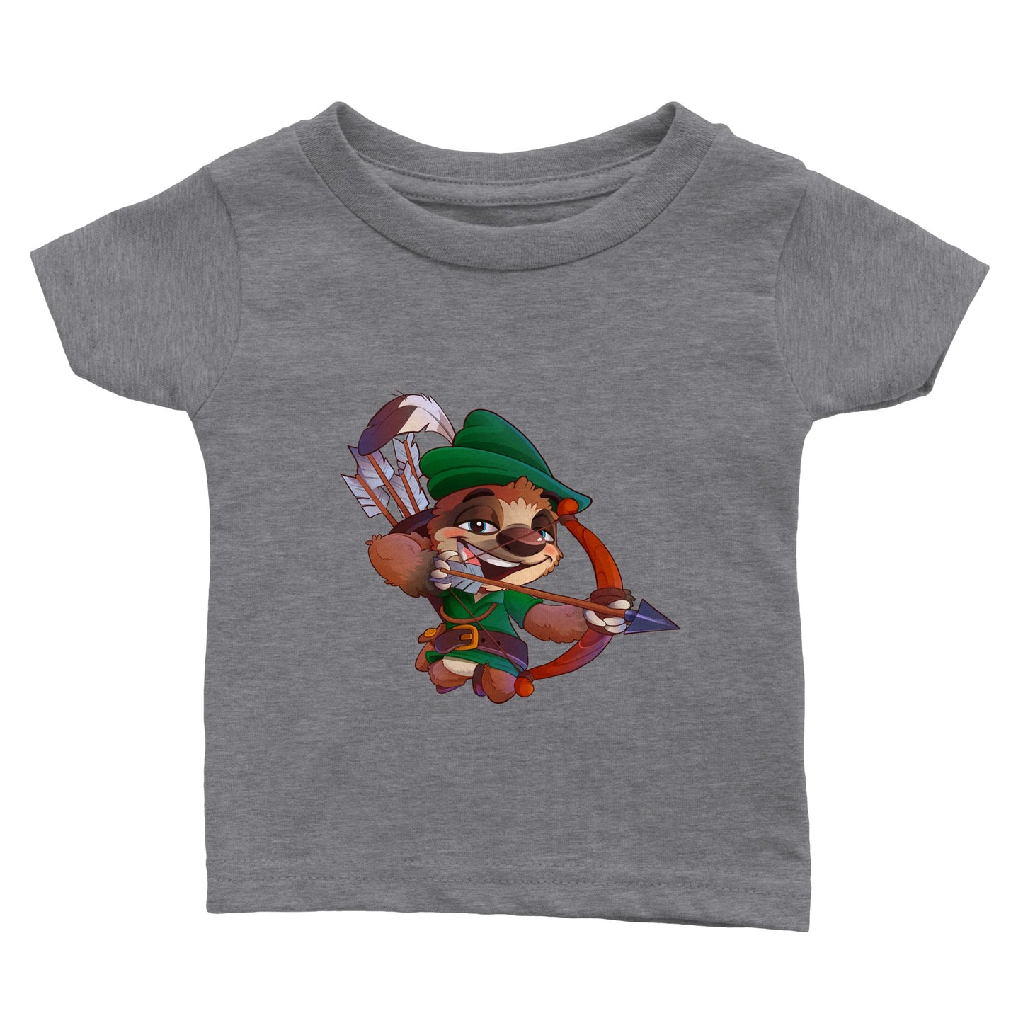 "Sherwood Sloth" Classic Baby Crewneck T-shirt