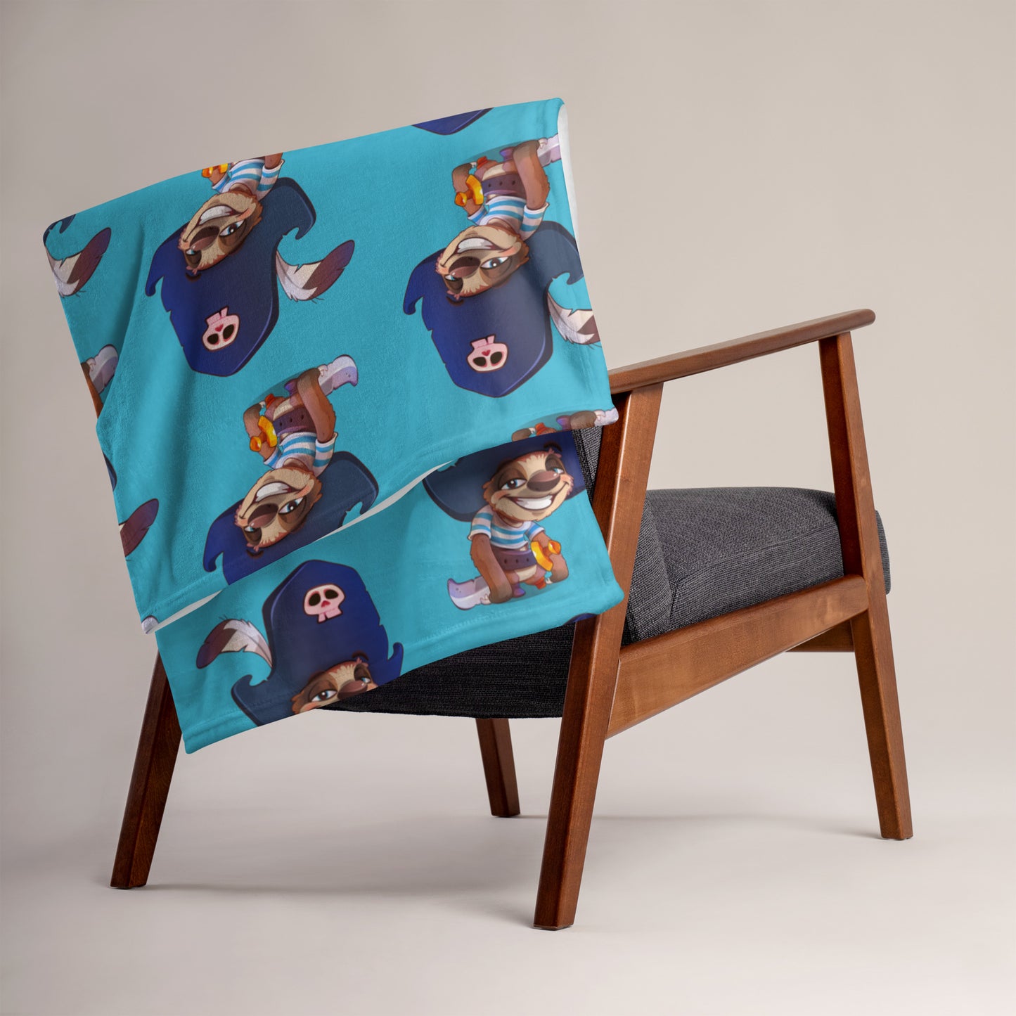 Shiver-Me-Timbers Sloth Throw